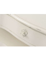 Petite console blanche patinée 60 cm