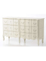 Commode blanche 6 tiroirs romantique