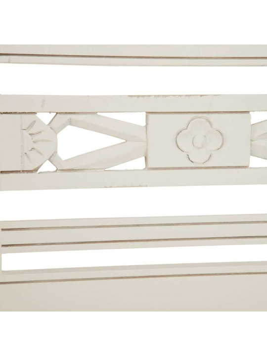 Banc de jardin 3 places blanc Chloé