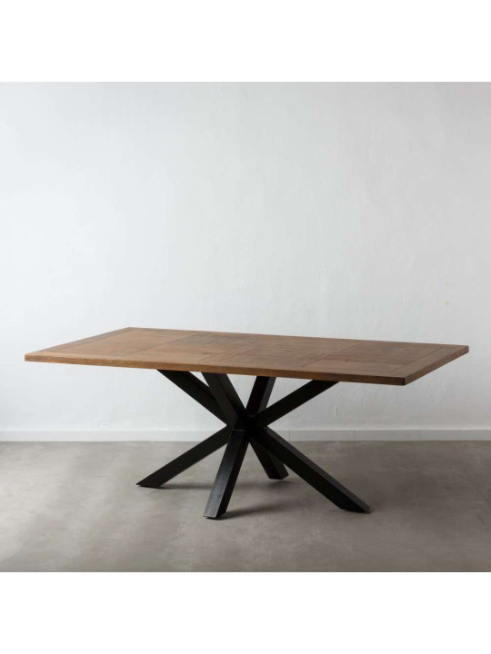 Table de salle à manger rectangulaire en bois de manguier Table de salle à manger rectangulaire en bois de manguier