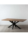 Table de salle à manger rectangulaire en bois de manguier Table de salle à manger rectangulaire en bois de manguier