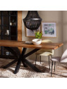 Table de salle à manger rectangulaire en bois de manguier Table de salle à manger rectangulaire en bois de manguier
