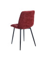 Chaise Alice en velours bordeaux