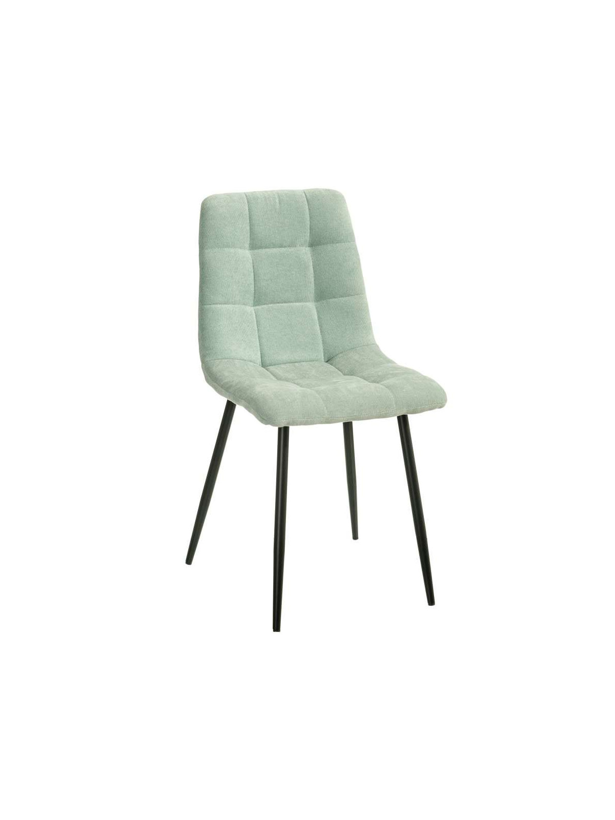 Chaise Alice en velours turquoise