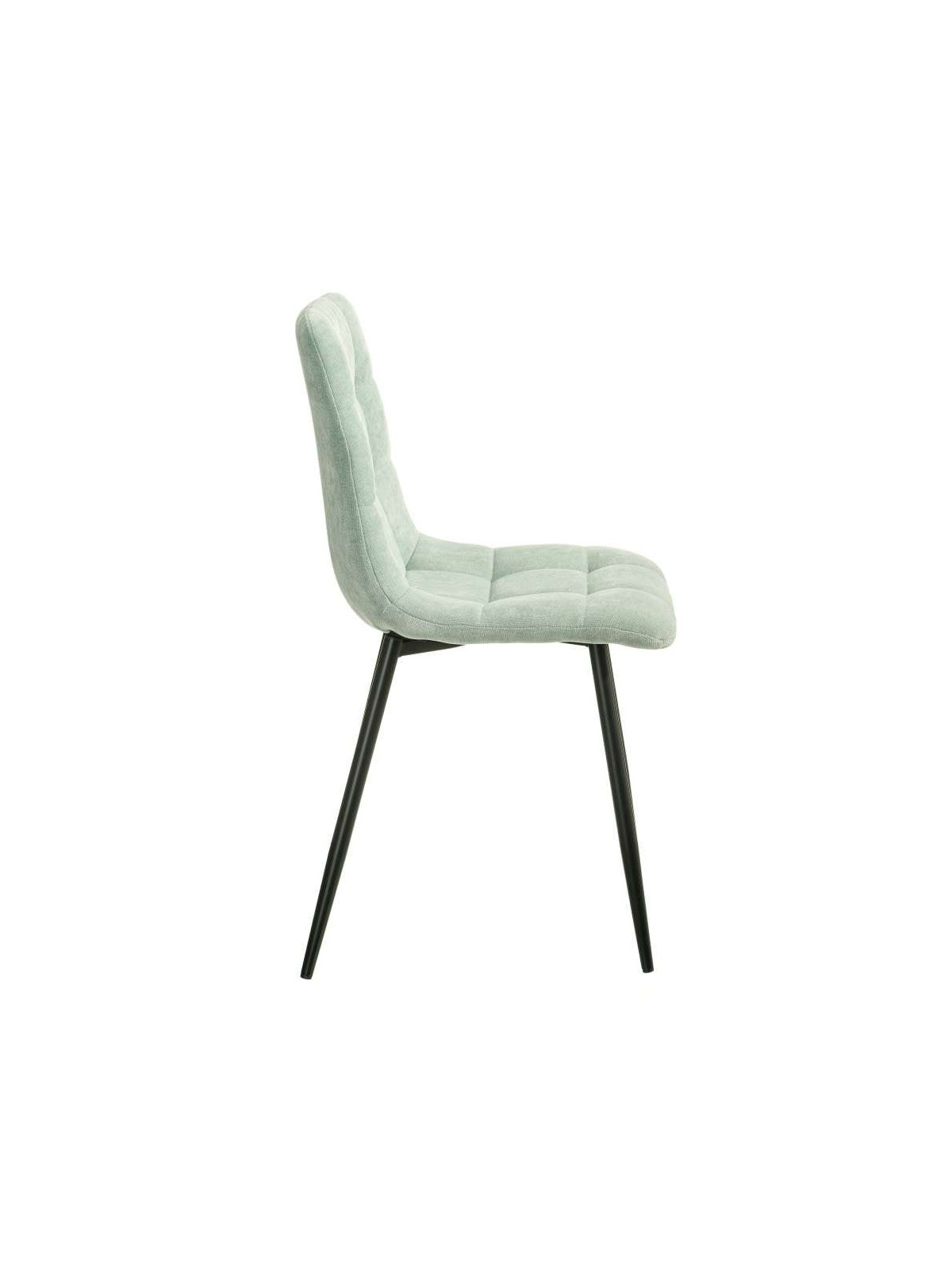 Chaise Alice en velours turquoise