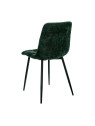 Chaise Alice en velours vert