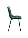 Chaise Alice en velours vert