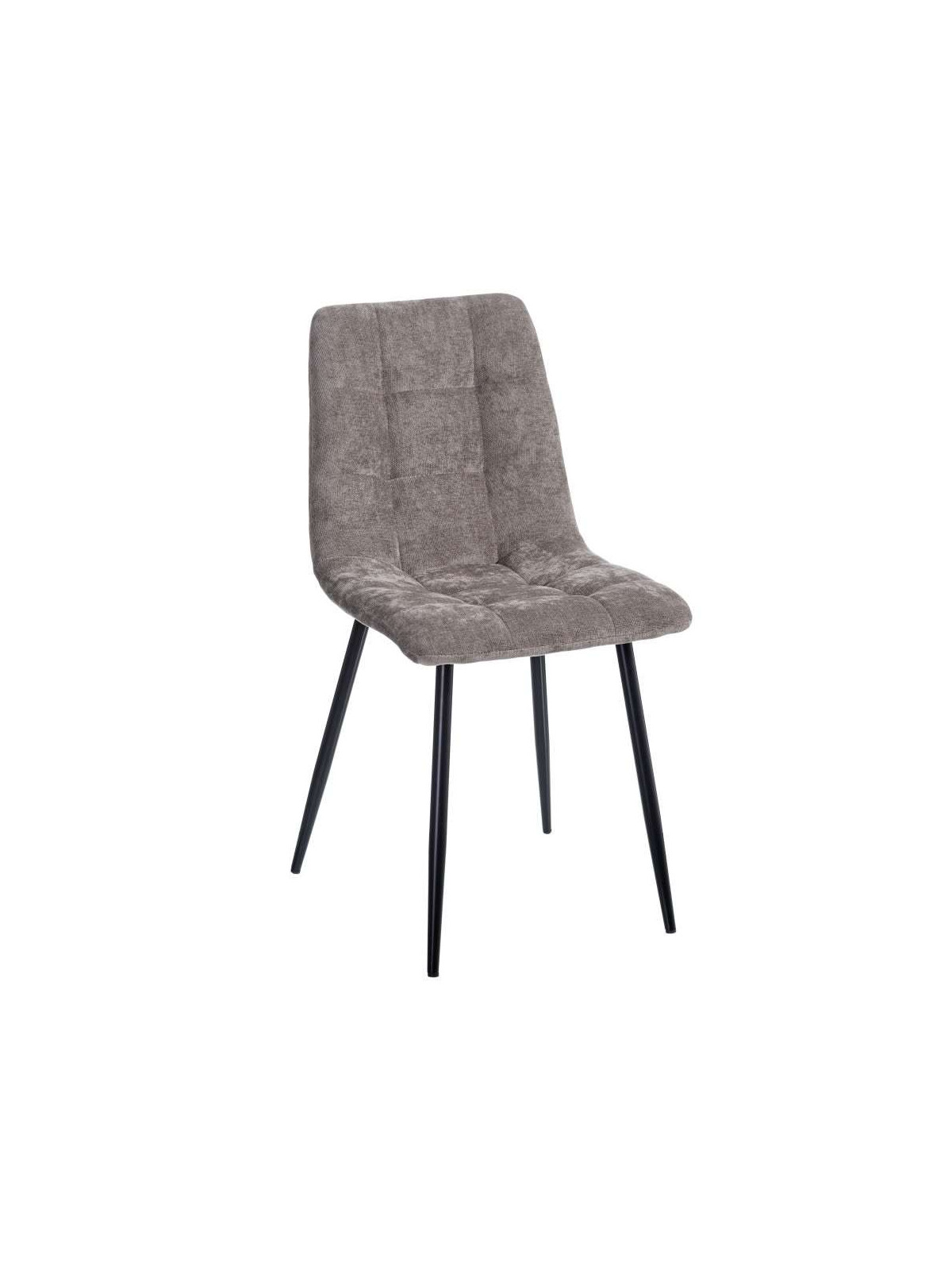 Chaise Alice en velours gris