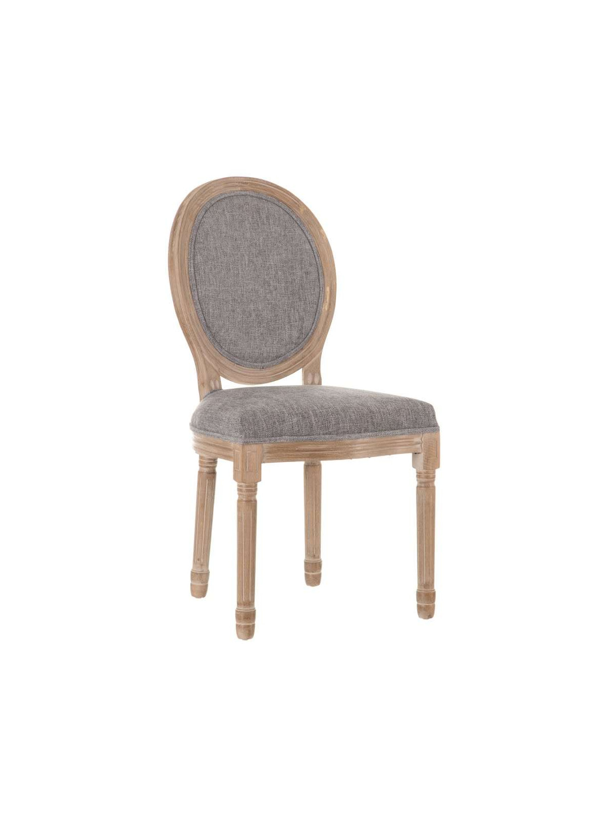 Chaise médaillon gris Léa
