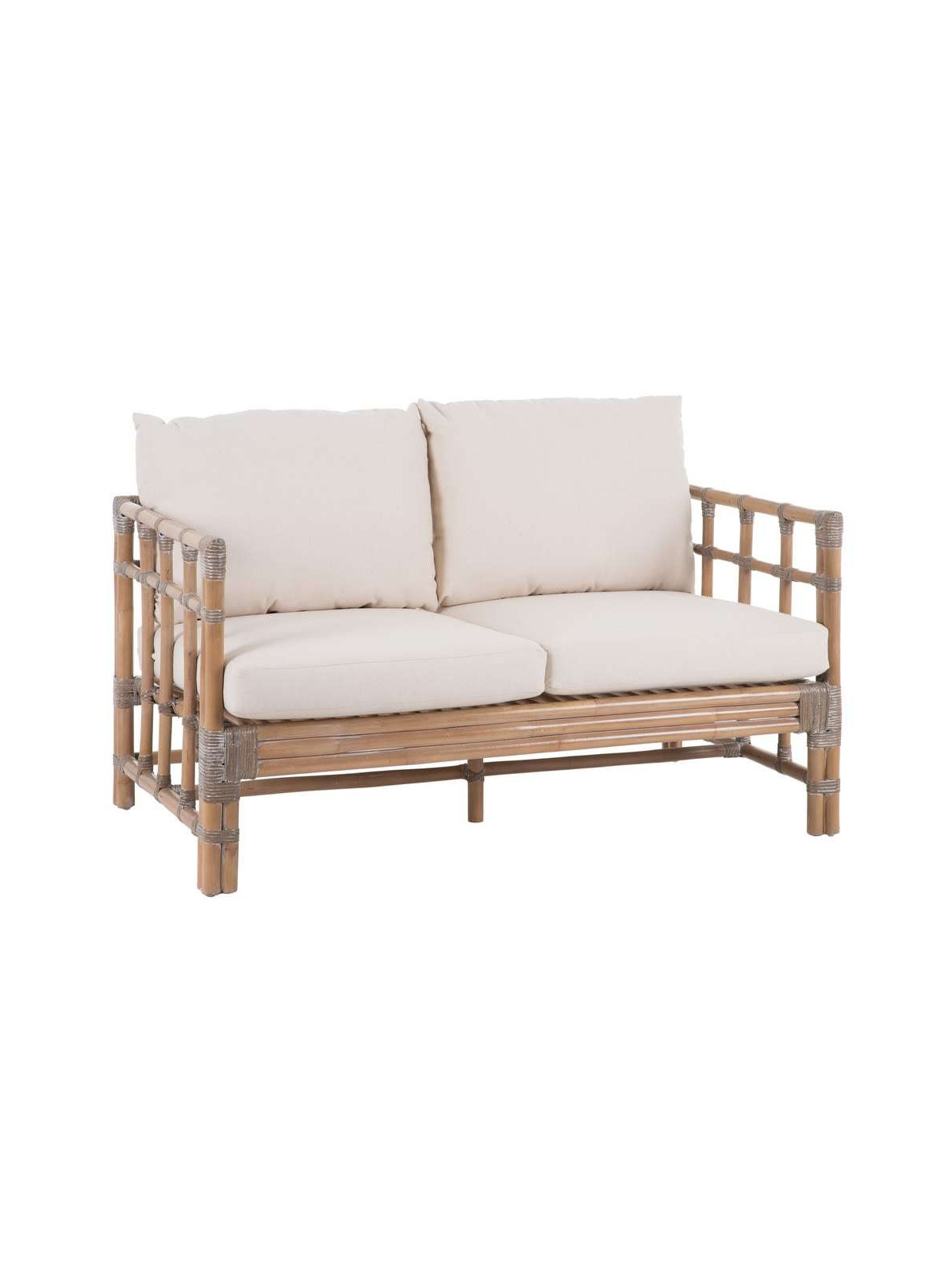 Fauteuil 2 personnes en rotin Mahalia