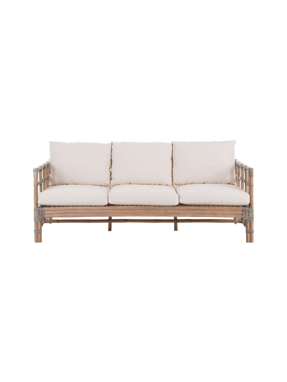 Fauteuil 3 personnes en rotin Mahalia