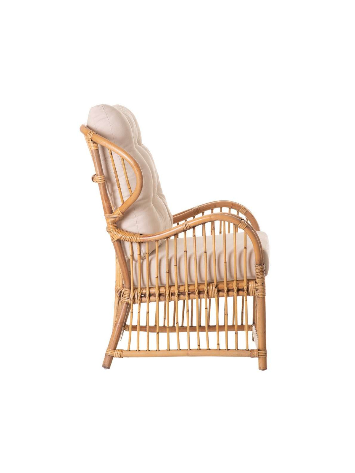 Fauteuil structural en rotin Nature