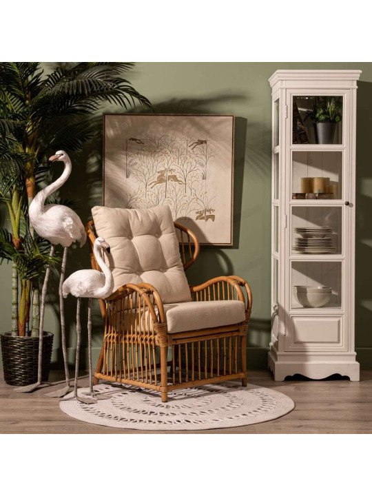 Fauteuil structural en rotin Nature