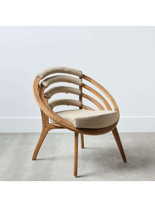 Fauteuil design en bois de Teck