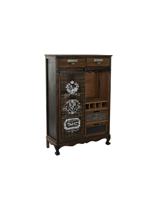 Commode vintage bois et métal Commode vintage bois et métal