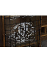 Commode vintage bois et métal Commode vintage bois et métal
