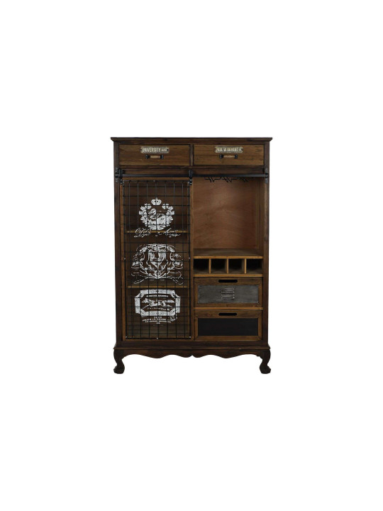 Commode vintage bois et métal Commode vintage bois et métal