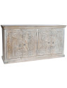 Commode sculptée en bois de manguier Commode sculptée en bois de manguier