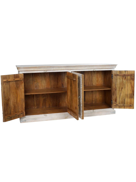 Commode sculptée en bois de manguier Commode sculptée en bois de manguier