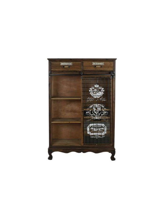 Commode vintage bois et métal Commode vintage bois et métal