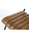 Chaise en cuir marron Amadeus