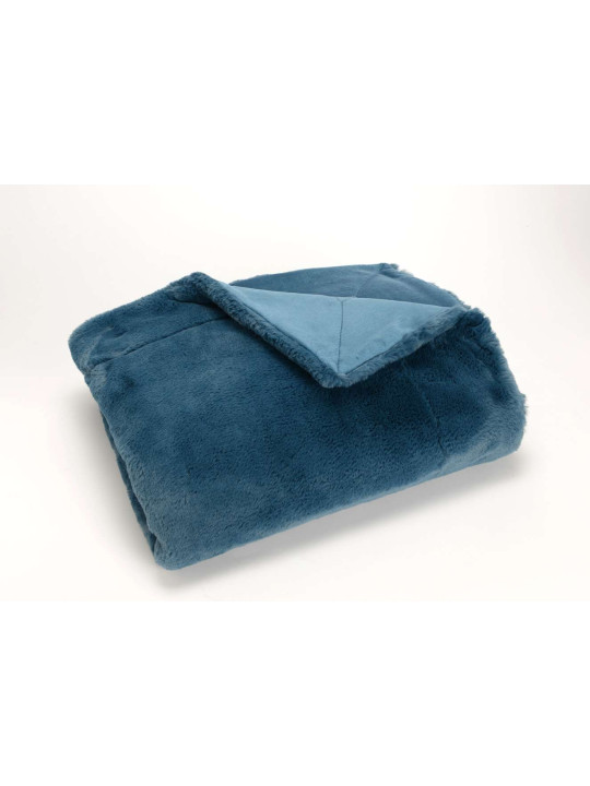 Plaid bleu nuit Amadeus