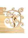 Table basse bois sculpté moderne