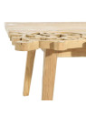 Table basse bois sculpté moderne
