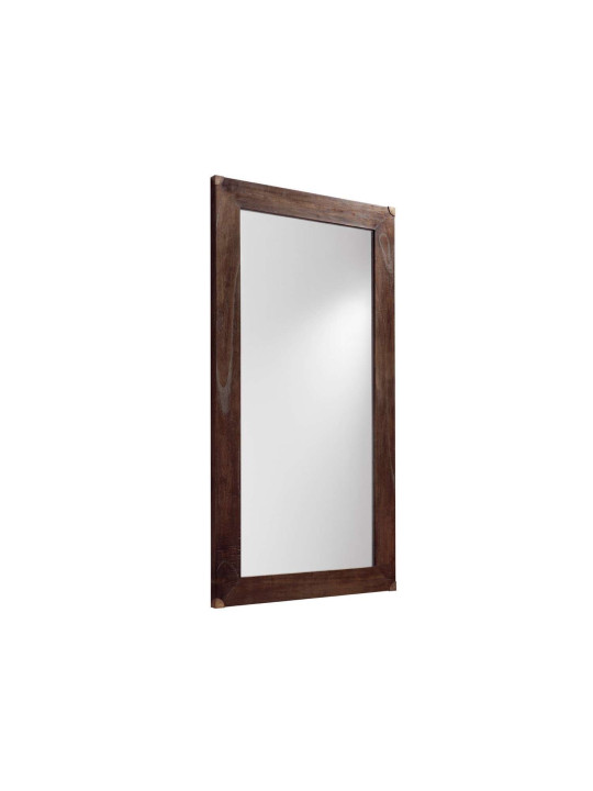 Grand miroir en bois brut