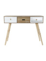 Bureau bois blanc et marron