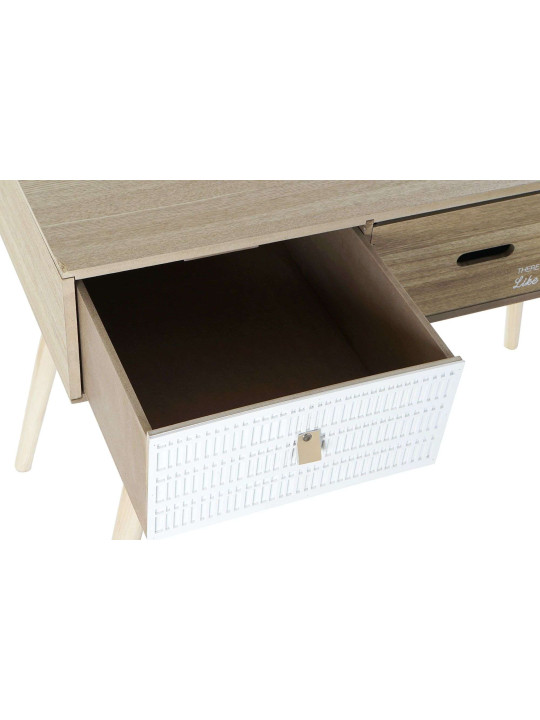 Bureau bois blanc et marron
