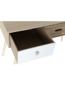 Bureau bois blanc et marron