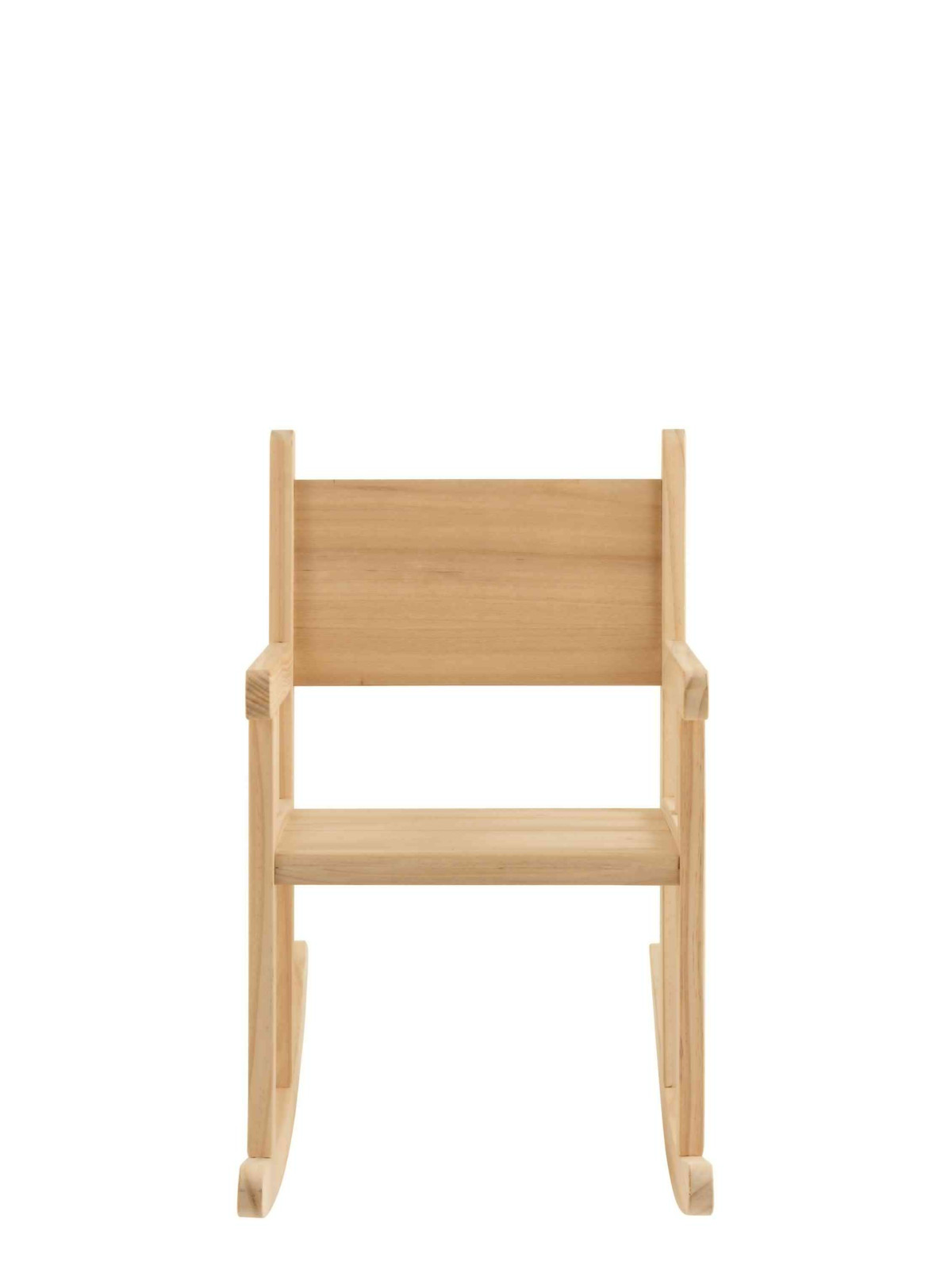 Chaise à bascule enfant en bois naturel
