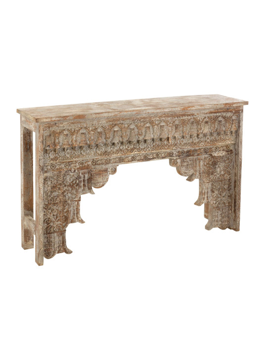 Console cérusée Maroc en bois massif