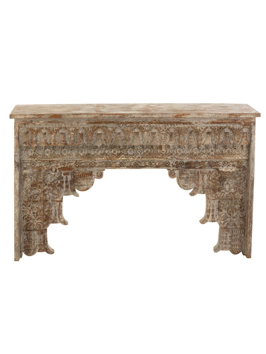 Console cérusée Maroc en bois massif