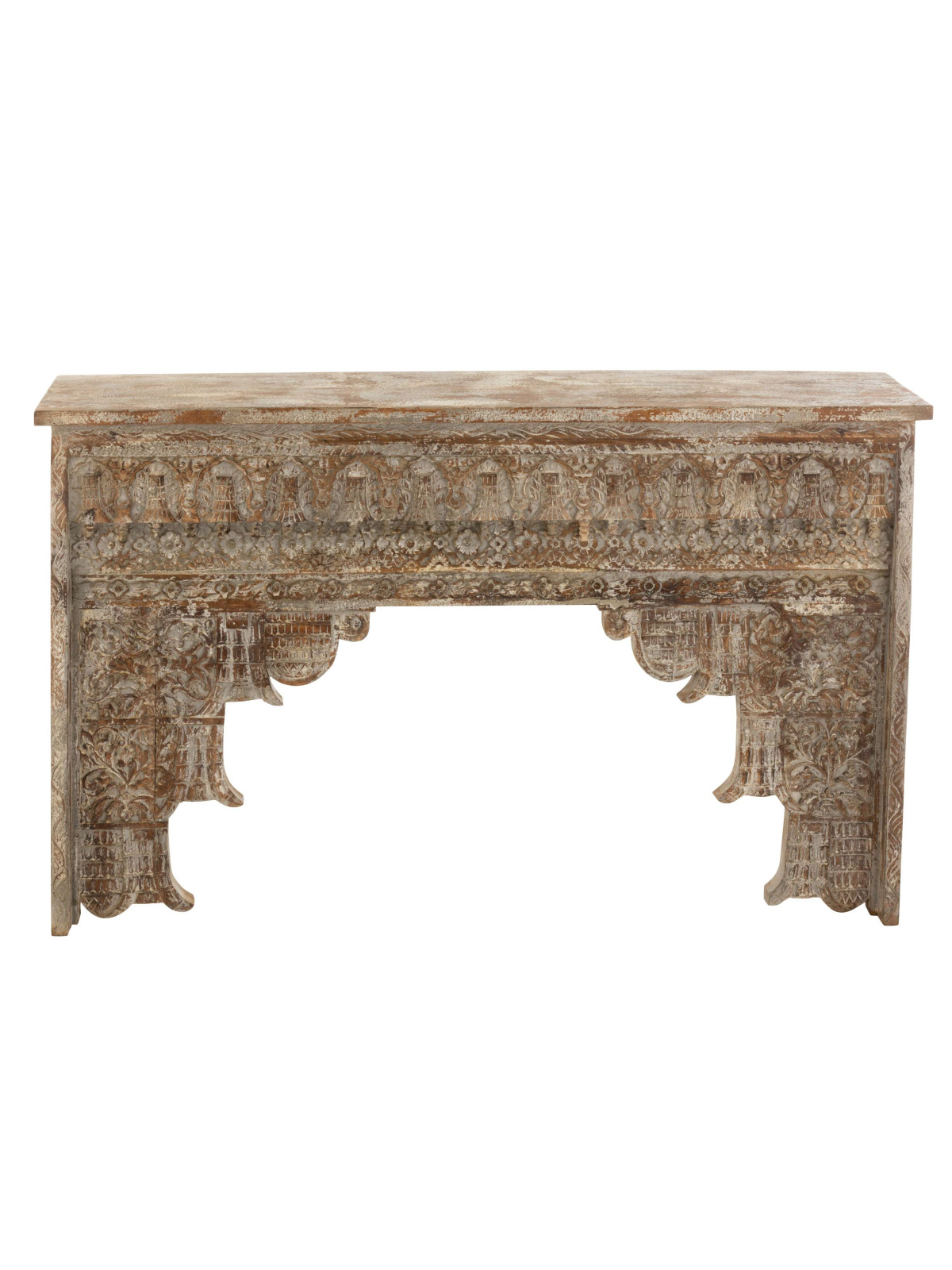 Console cérusée Maroc en bois massif