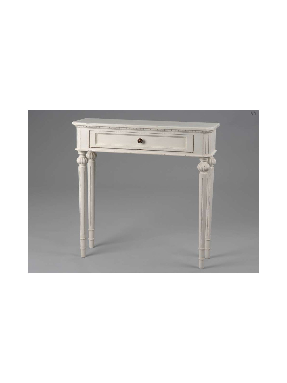 Console blanche patinée Leonie