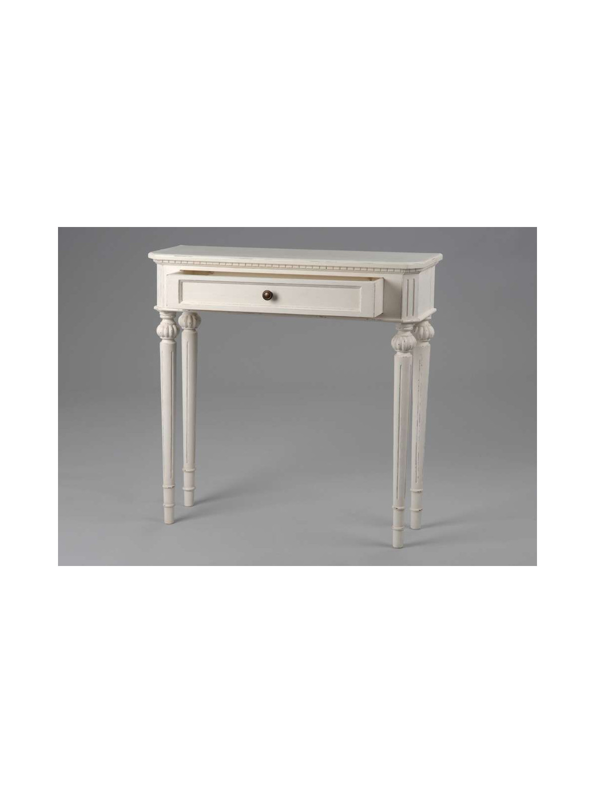 Console blanche patinée Leonie