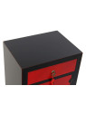 Chevet chinois Macao rouge et noir Chevet chinois Macao rouge et noir