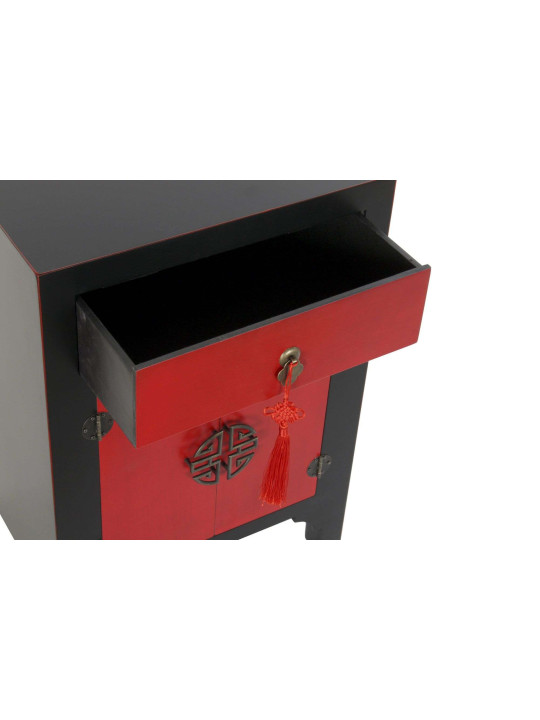 Chevet chinois Macao rouge et noir Chevet chinois Macao rouge et noir