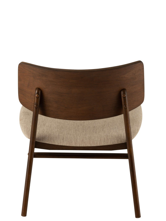 Chaise Ken Vintage Bois Hevea Brun/Beige Chaise Ken Vintage Bois Hevea Brun/Beige