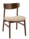 Chaise Ken Vintage Bois Hevea Brun/Beige H78 cm Chaise Ken Vintage Bois Hevea Brun/Beige H78 cm