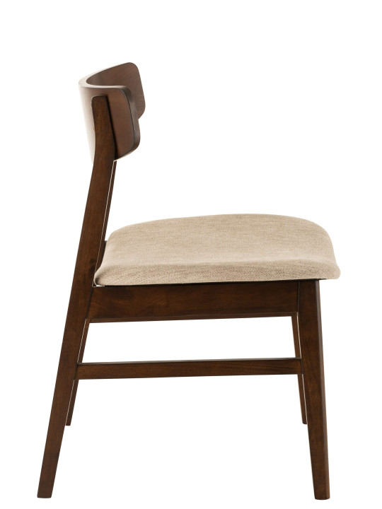 Chaise Ken Vintage Bois Hevea Brun/Beige H78 cm Chaise Ken Vintage Bois Hevea Brun/Beige H78 cm