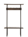 Banc porte-manteau bois manguier et fer J-line