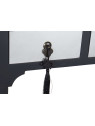 Console Chinoise Macao 3 tiroirs noire et argent