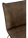 Chaise Lounge Cuir/Fer Gris-Vert J-line Chaise Lounge Cuir/Fer Gris-Vert J-line