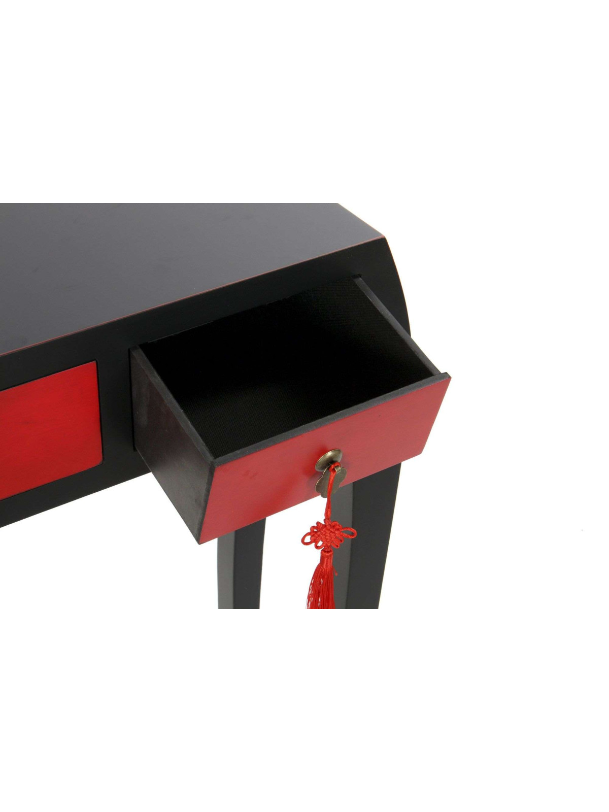 Console Chinoise Macao rouge et noire