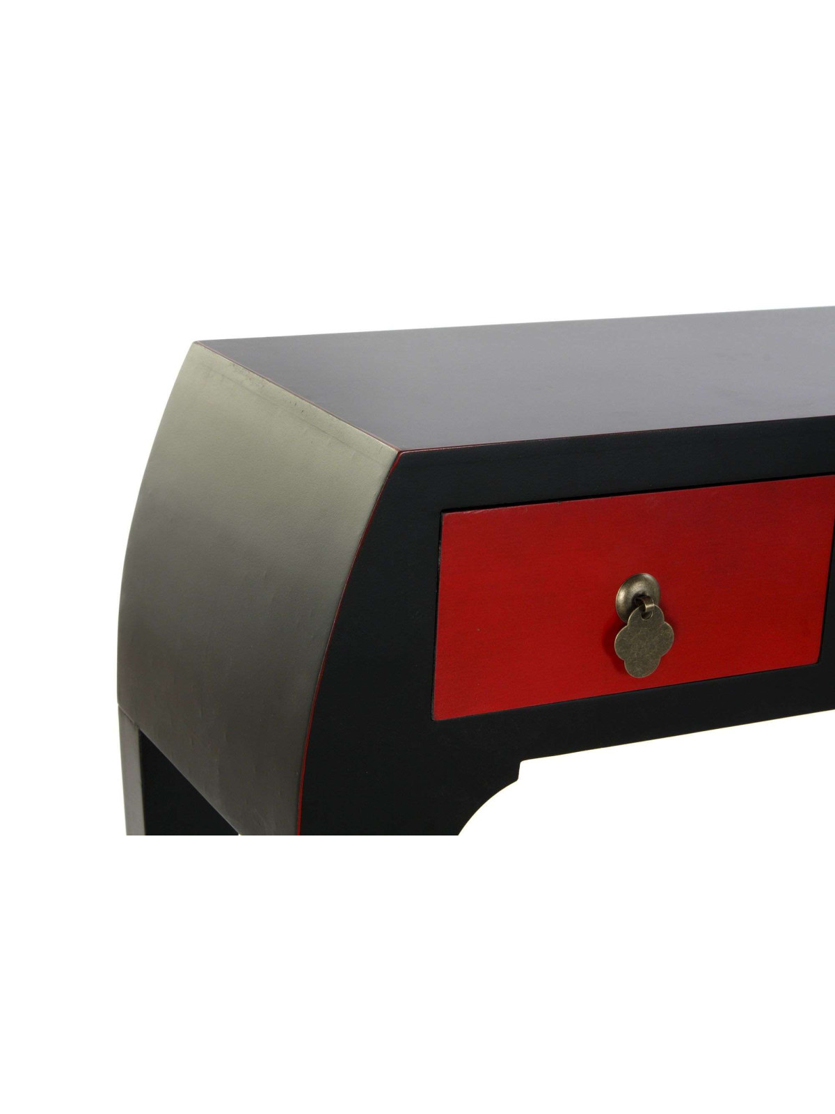 Console Chinoise Macao rouge et noire