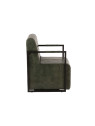 Chaise Cuir/Metal Vert/Noir Chaise Cuir/Metal Vert/Noir