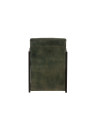 Chaise Cuir/Metal Vert/Noir Chaise Cuir/Metal Vert/Noir